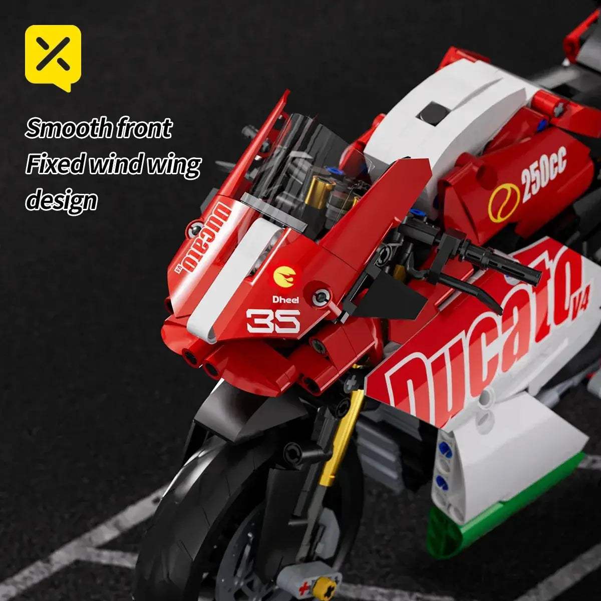 DIY Model Motorcycle Building Blocks Deluxe Kit for Kids - ToylandEU