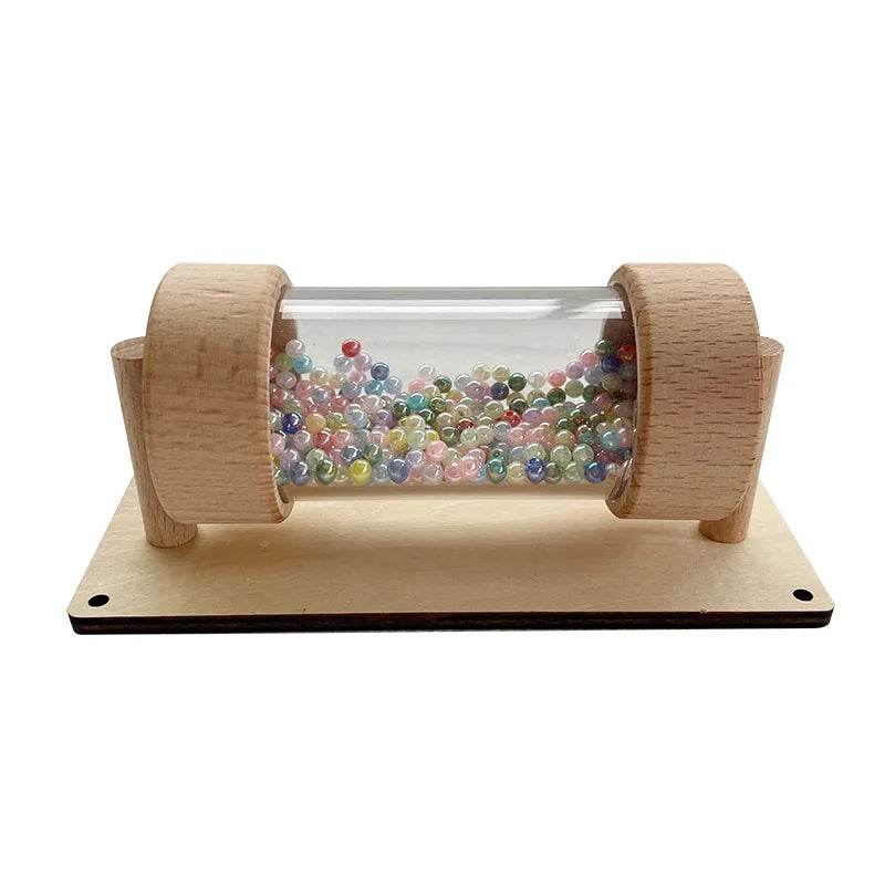 DIY Montessori Busy Board Wooden Accessories Hand Pulled Wheel Gear Drum Car Castle Early Educational Toy For Children Gift - ToylandEU