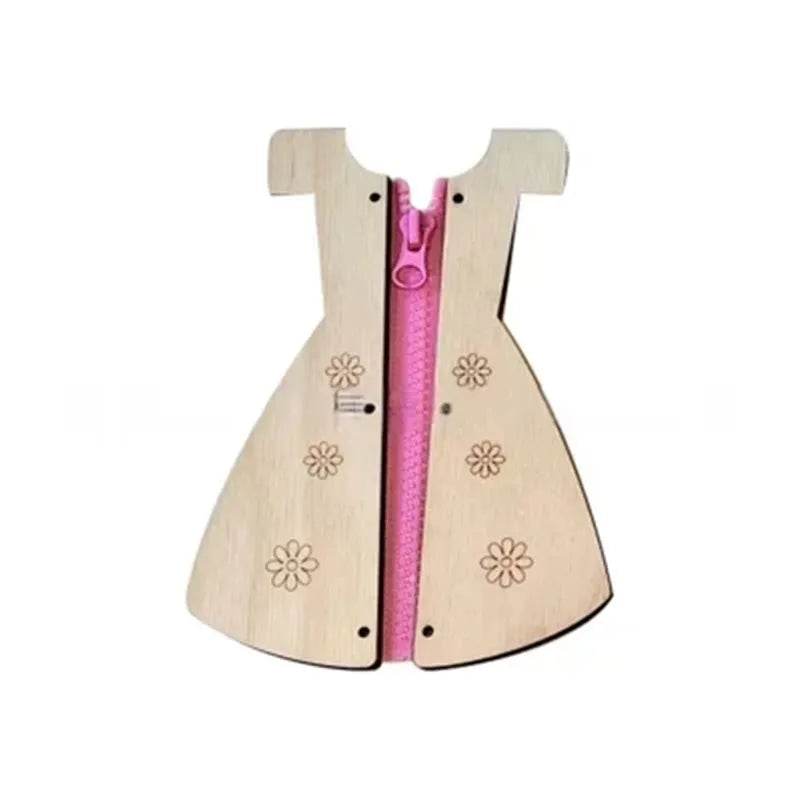 DIY Montessori Busy Board Wooden Accessories Hand Pulled Wheel Gear Drum Car Castle Early Educational Toy For Children Gift - ToylandEU