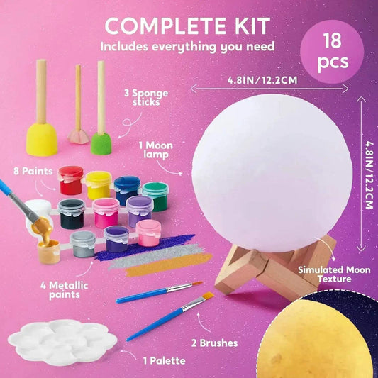  DIY Moon Night Light Kit For Kids Paintable Moon -  ToylandEU™