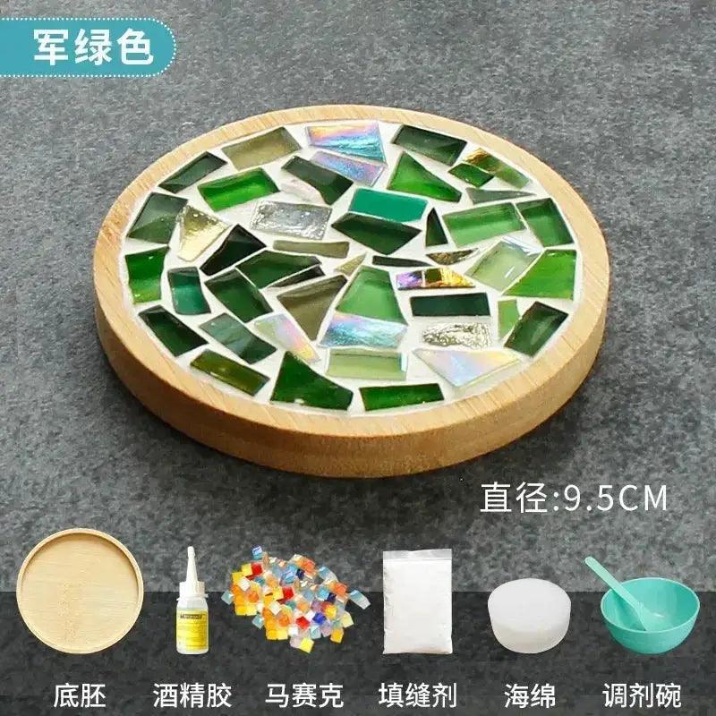  DIY Mosaic Coaster Kit With Bamboo Base Cup Mat -  ToylandEU™