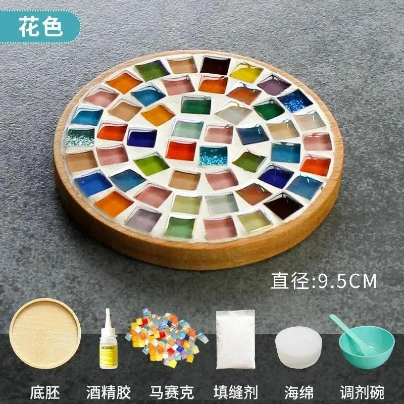  DIY Mosaic Coaster Kit With Bamboo Base Cup Mat -  ToylandEU™