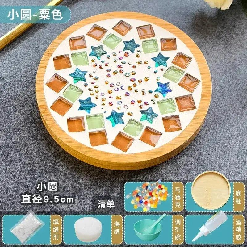  DIY Mosaic Coaster Kit With Bamboo Base Cup Mat -  ToylandEU™