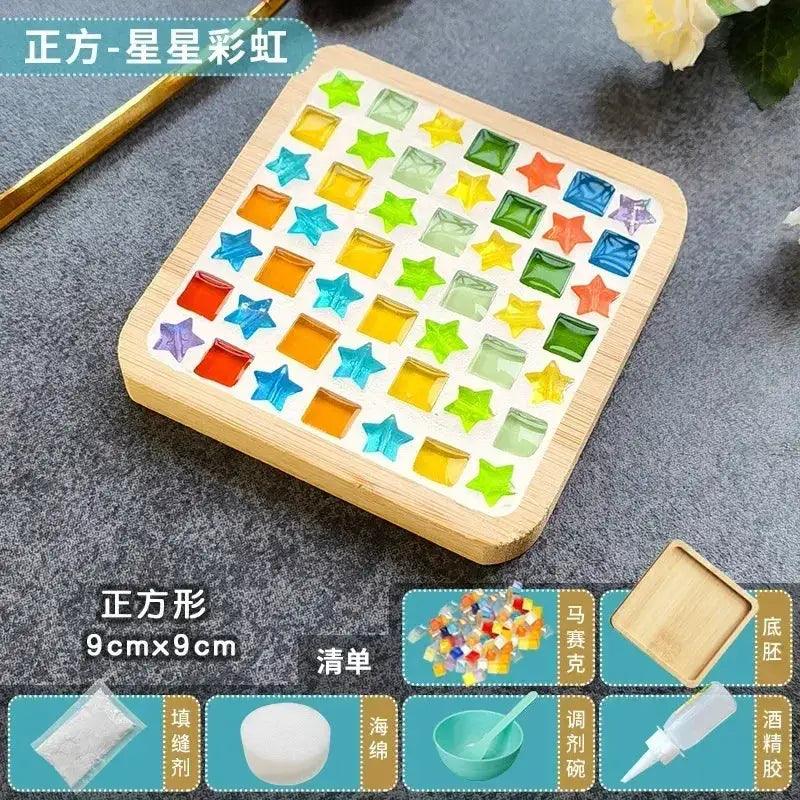 DIY Mosaic Coaster Kit With Bamboo Base Cup Mat -  ToylandEU™