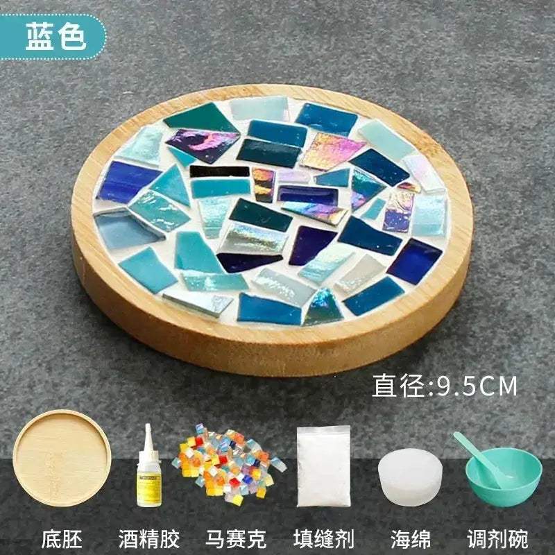 DIY Mosaic Coaster Kit With Bamboo Base For Creative Play - ToylandEU