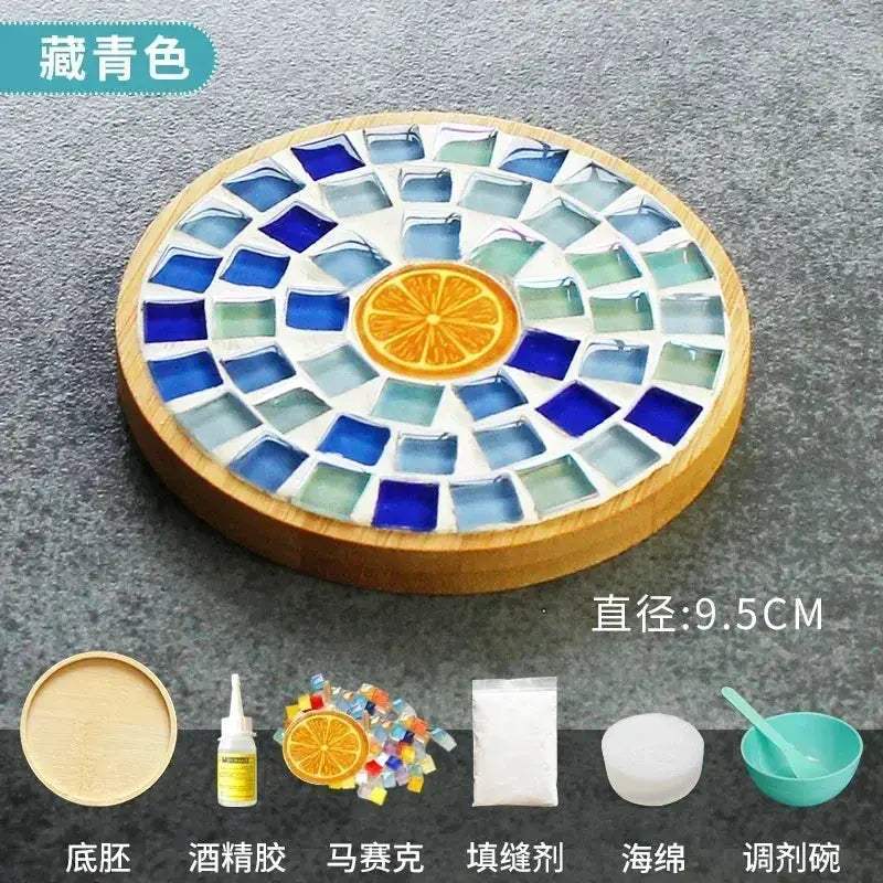 DIY Mosaic Coaster Kit With Bamboo Base For Creative Play - ToylandEU