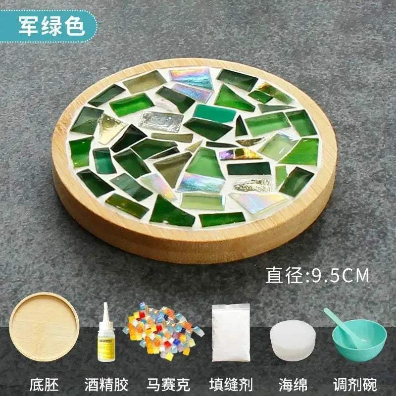 DIY Mosaic Coaster Kit With Bamboo Base For Creative Play - ToylandEU