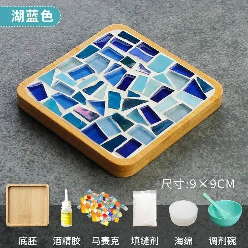 DIY Mosaic Coaster Kit With Bamboo Base For Creative Play - ToylandEU