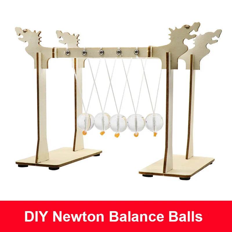 DIY Newton Cradle Balance Balls School Teaching Supplies Physics Science Pendulum Desk Project Toy Gifts Home Decoration - ToylandEU