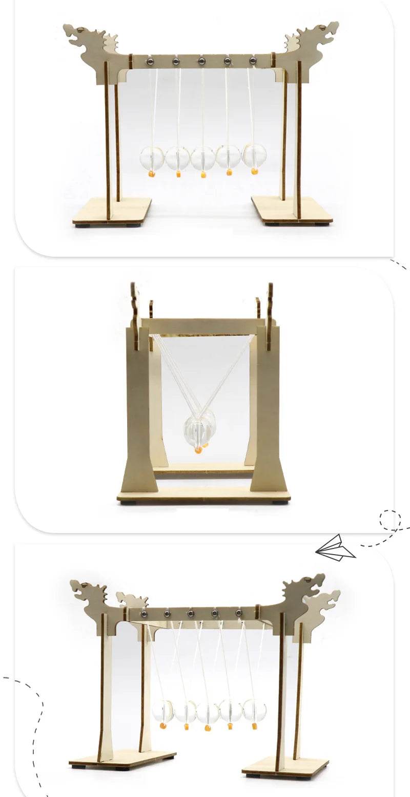 DIY Newton Cradle Balance Balls School Teaching Supplies Physics Science Pendulum Desk Project Toy Gifts Home Decoration - ToylandEU