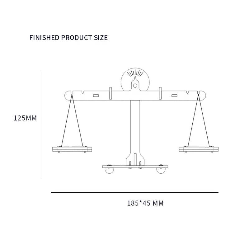 DIY Numble Balance Scale Model Kid STEM Science Toys Educational Tool Kit - ToylandEU
