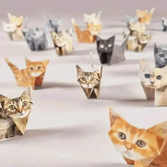  DIY Origami Paper Cats Kit For Kids Creative Fun -  ToylandEU™
