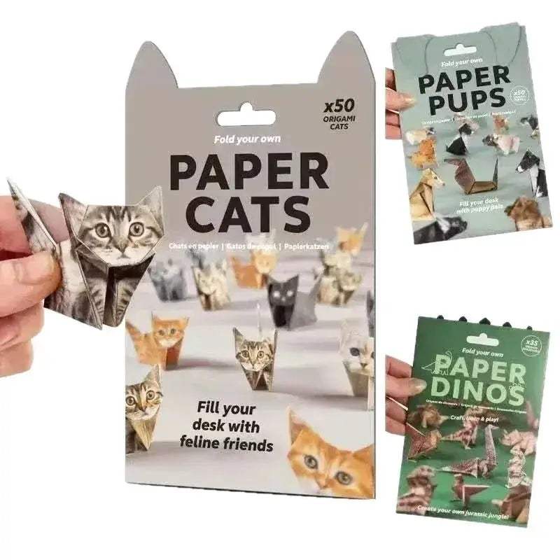 DIY Origami Paper Cats Kit For Fun Creative Figures - ToylandEU