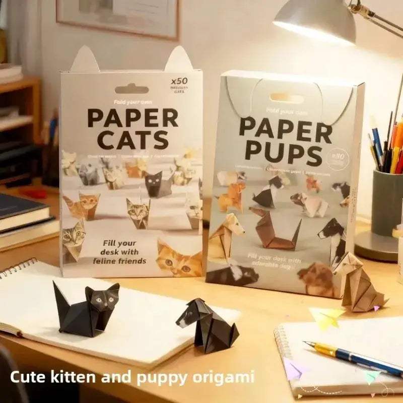 DIY Origami Paper Cats Kit For Fun Creative Figures - ToylandEU