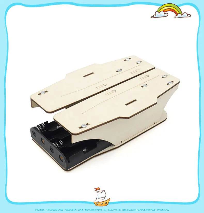 DIY Paper Airplane Catapult Science Toys Technologia STEM Educational Wooden Puzzle Kit for Kids - ToylandEU