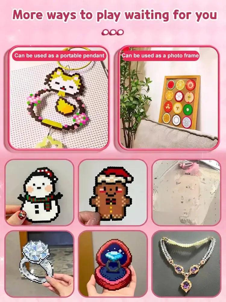  DIY Perler Beads Craft Kit 3D Interlocking Fun For Kids -  ToylandEU™