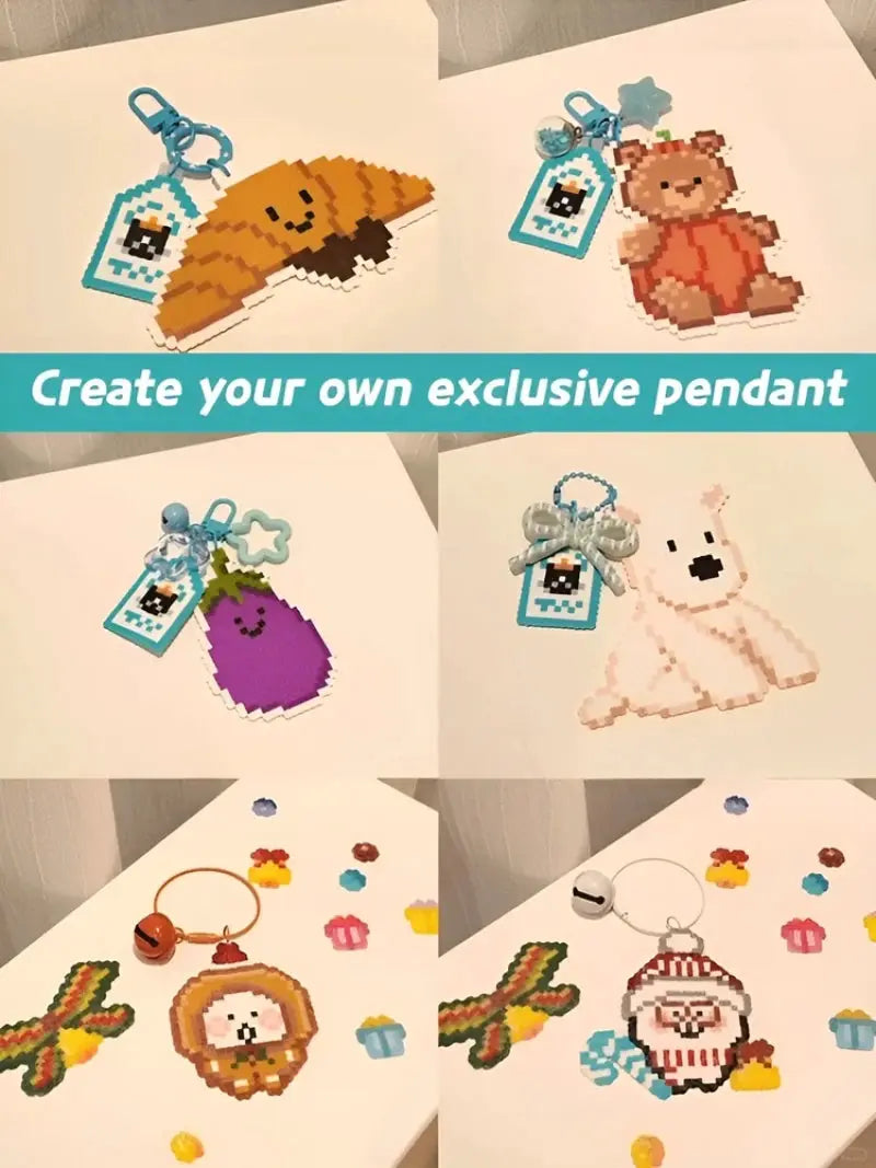 DIY Perler Beads Craft Kit for Kids 3D Interlocking Fun - ToylandEU