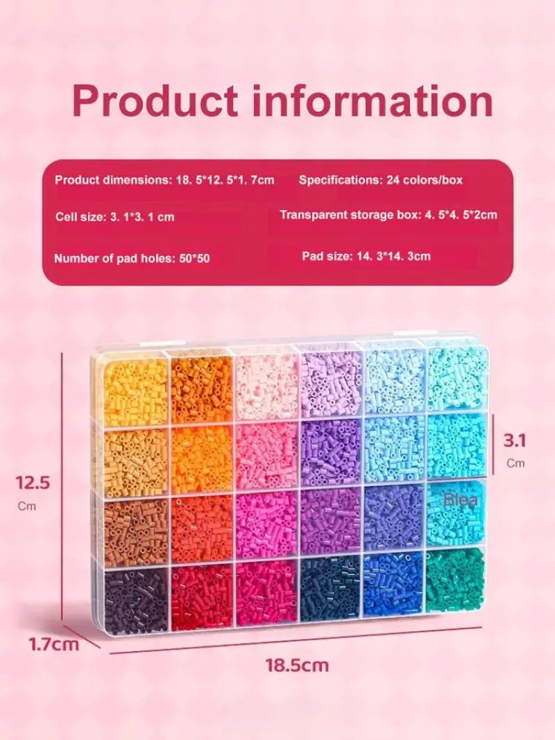 DIY Perler Beads Craft Kit for Kids 3D Interlocking Fun - ToylandEU