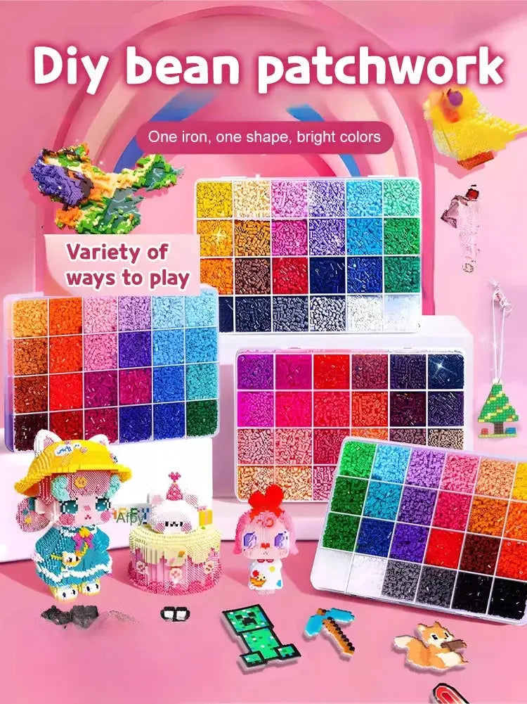 DIY Perler Beads Craft Kit for Kids 3D Interlocking Fun - ToylandEU