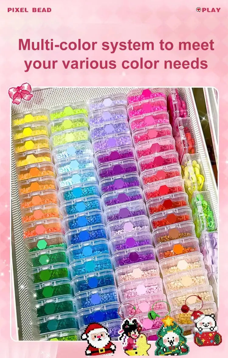 DIY Perler Beads Craft Kit for Kids 3D Interlocking Fun - ToylandEU