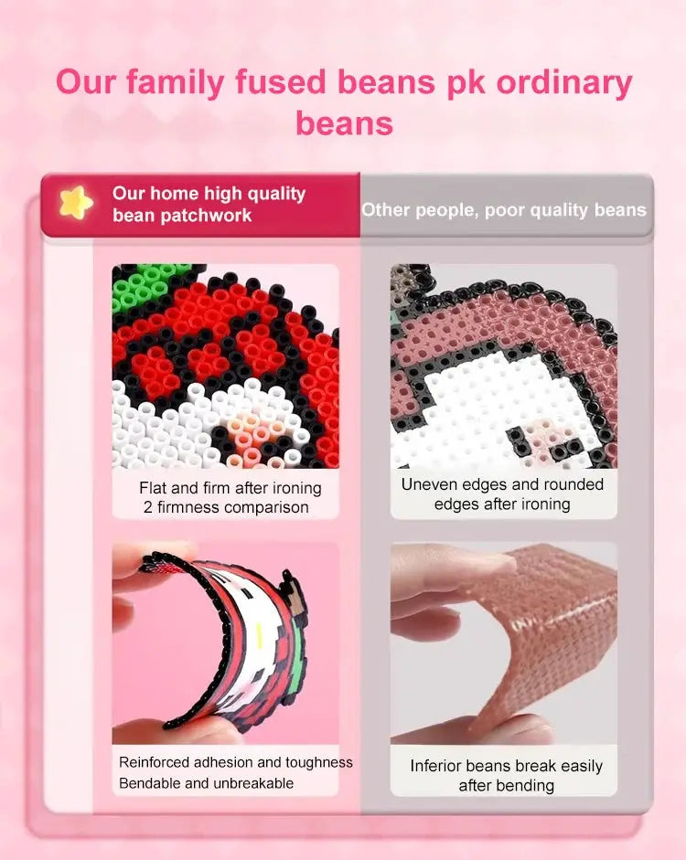 DIY Perler Beads Craft Kit for Kids 3D Interlocking Fun - ToylandEU
