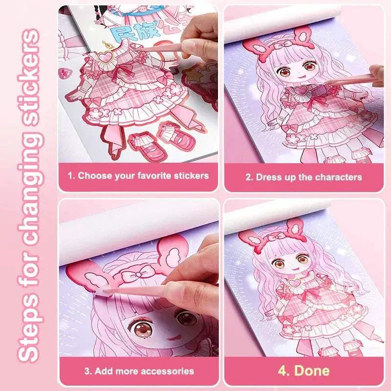 DIY Princess Dress Up Sticker Book For Creative Kids - ToylandEU