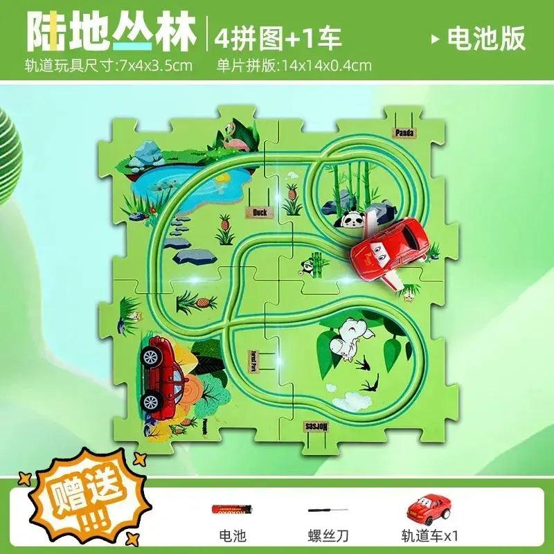 DIY Puzzle Track Car Kit STEM Education Toy -  ToylandEU™