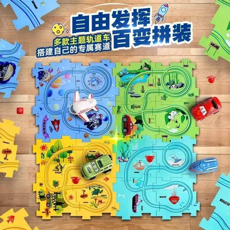  DIY Puzzle Track Car Kit STEM Education Toy -  ToylandEU™