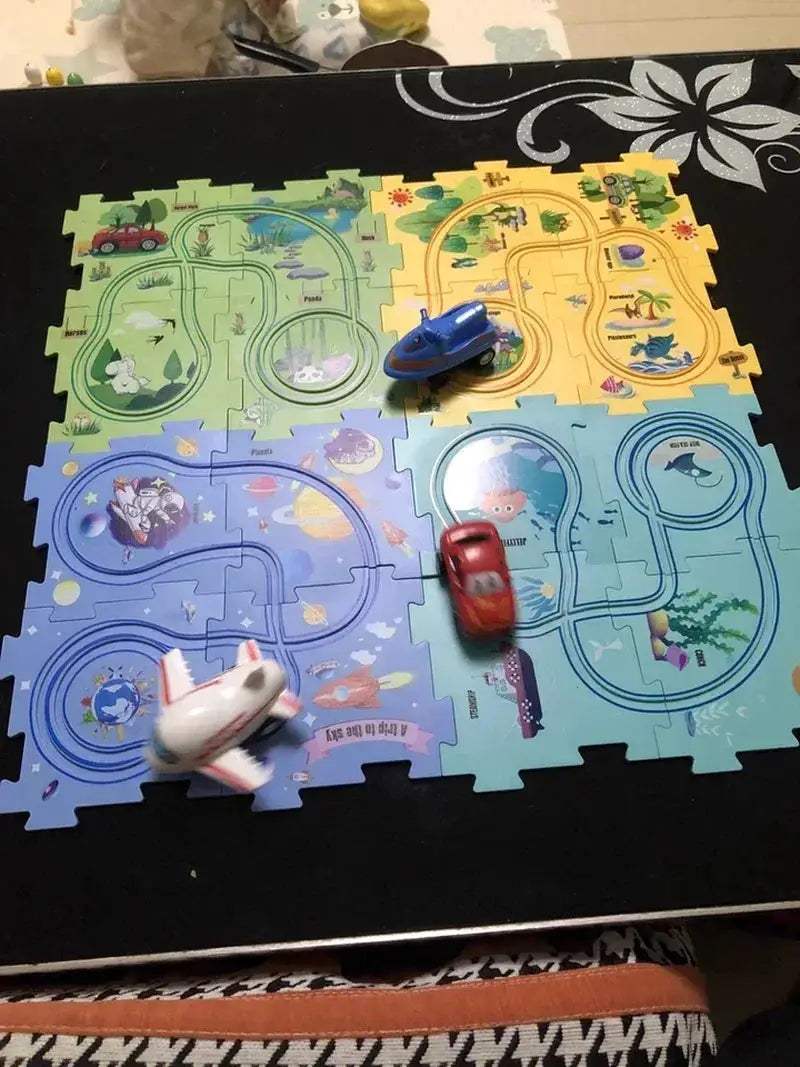  DIY Puzzle Track Car Kit STEM Education Toy -  ToylandEU™