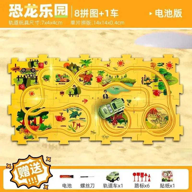  DIY Puzzle Track Car Kit STEM Education Toy -  ToylandEU™