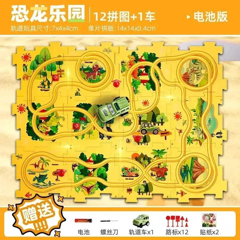  DIY Puzzle Track Car Kit STEM Education Toy -  ToylandEU™