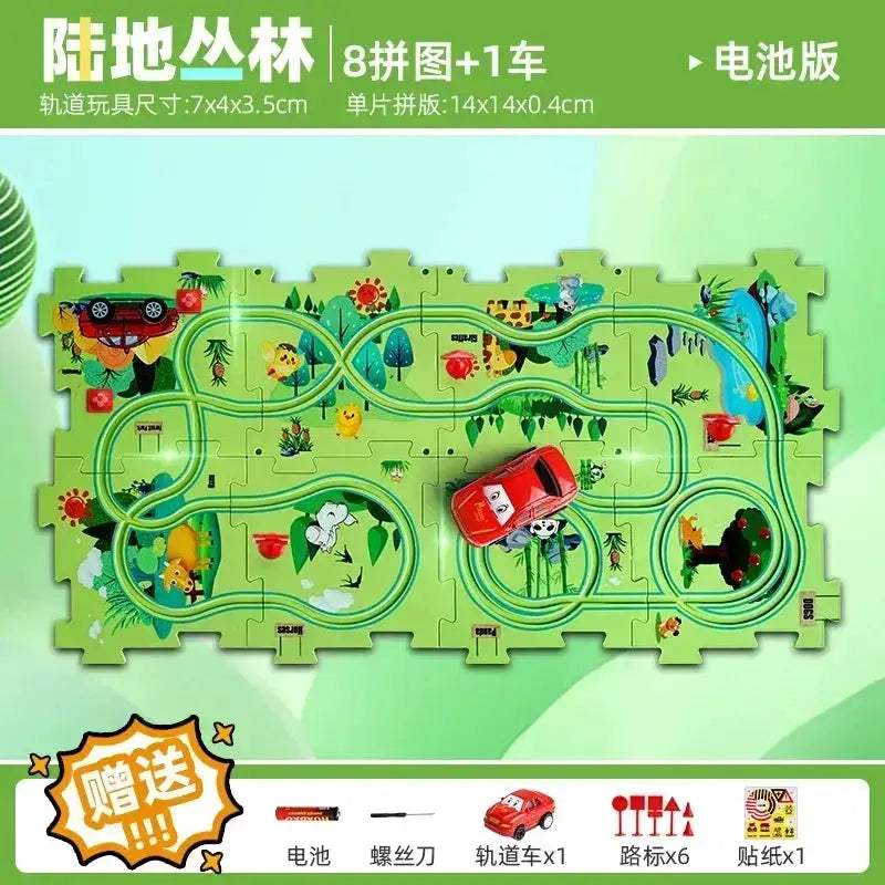  DIY Puzzle Track Car Kit STEM Education Toy -  ToylandEU™