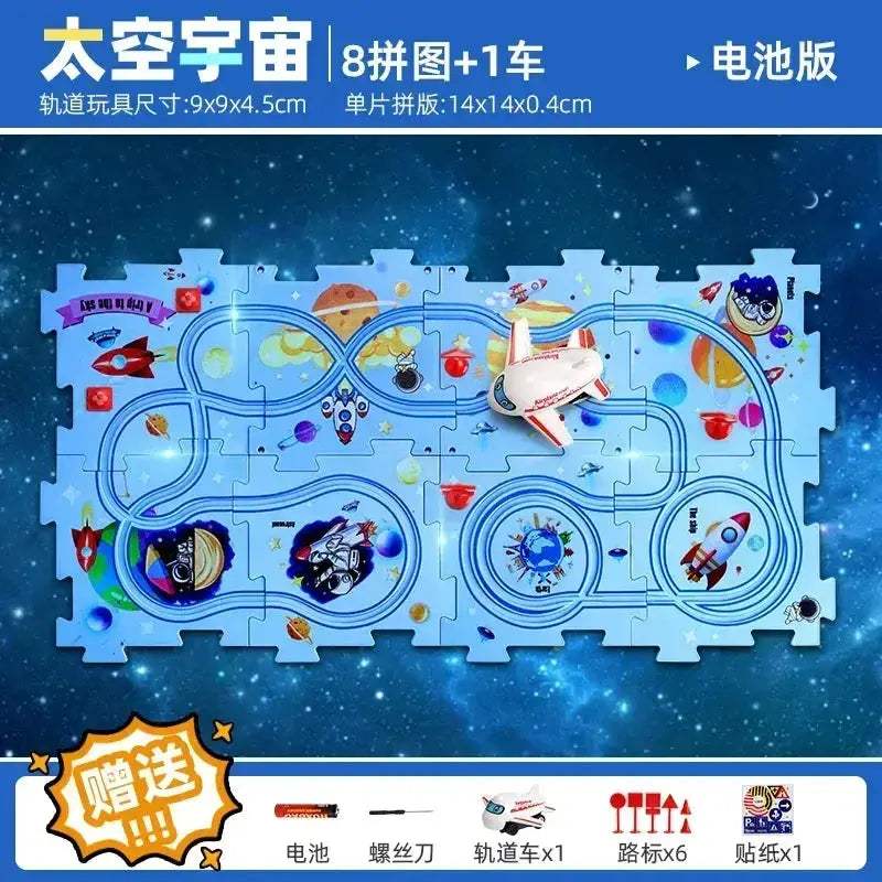  DIY Puzzle Track Car Kit STEM Education Toy -  ToylandEU™