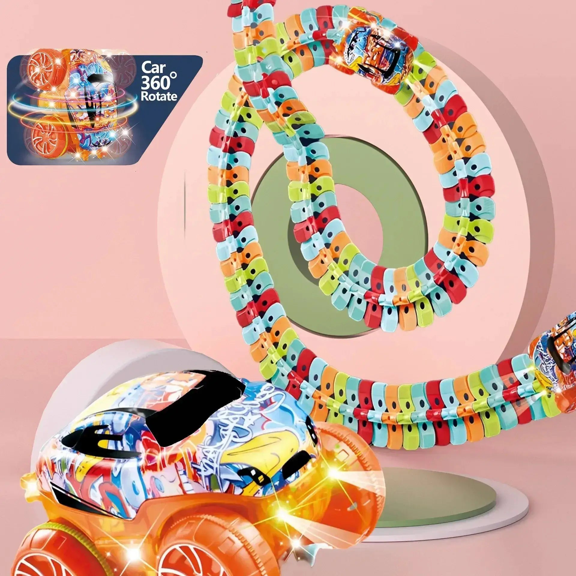 DIY Race Track Car Set With Changeable Tracks And Rails - ToylandEU