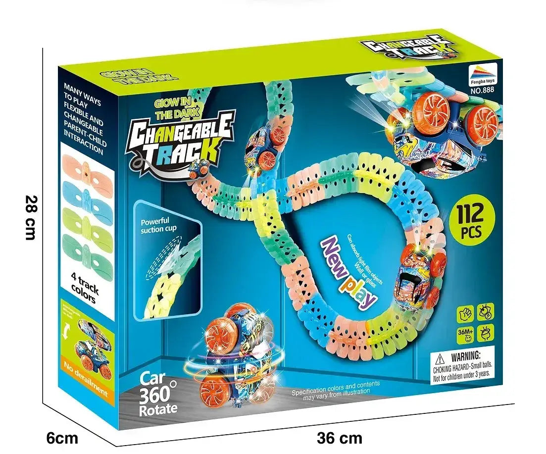 DIY Race Track Car Set With Changeable Tracks And Rails - ToylandEU