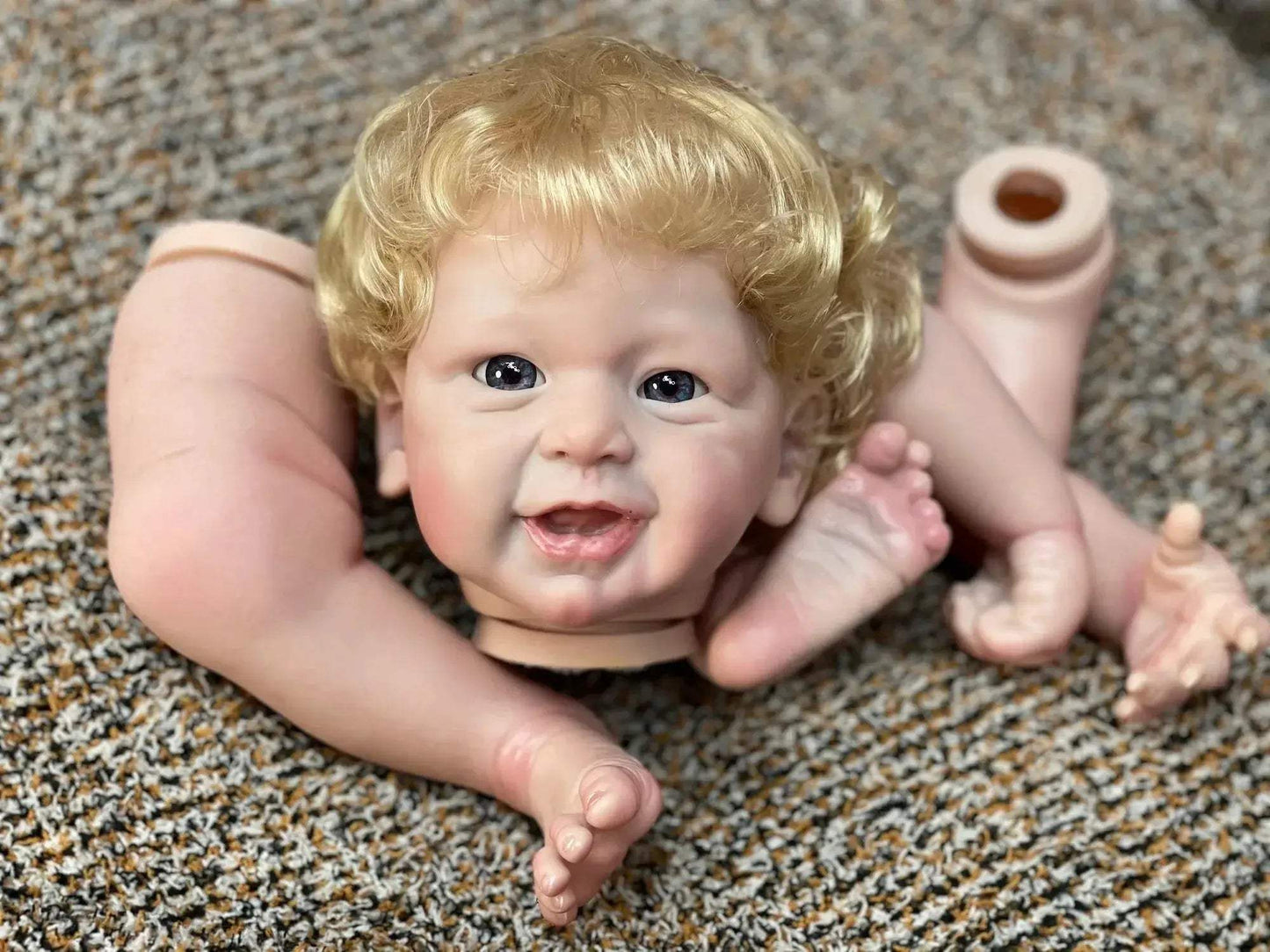 DIY Reborn Doll Kit 20-22 Inch Unassembled Lifelike Painted Skin - ToylandEU