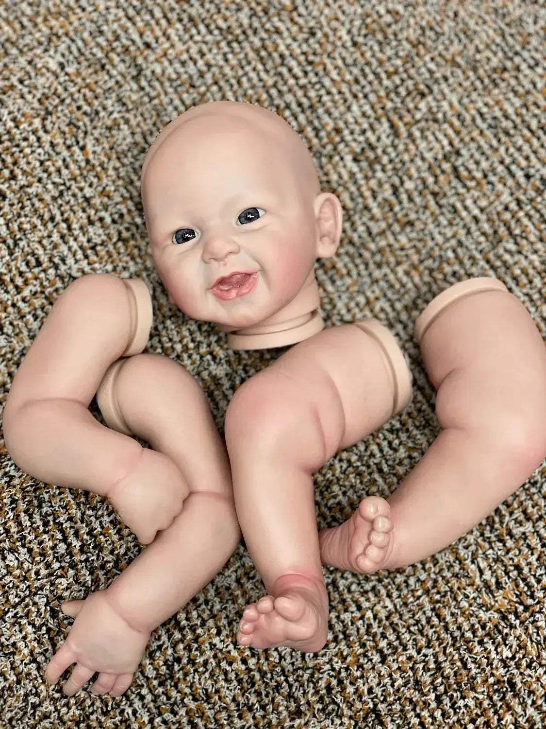 DIY Reborn Doll Kit 20-22 Inch Unassembled Lifelike Painted Skin - ToylandEU