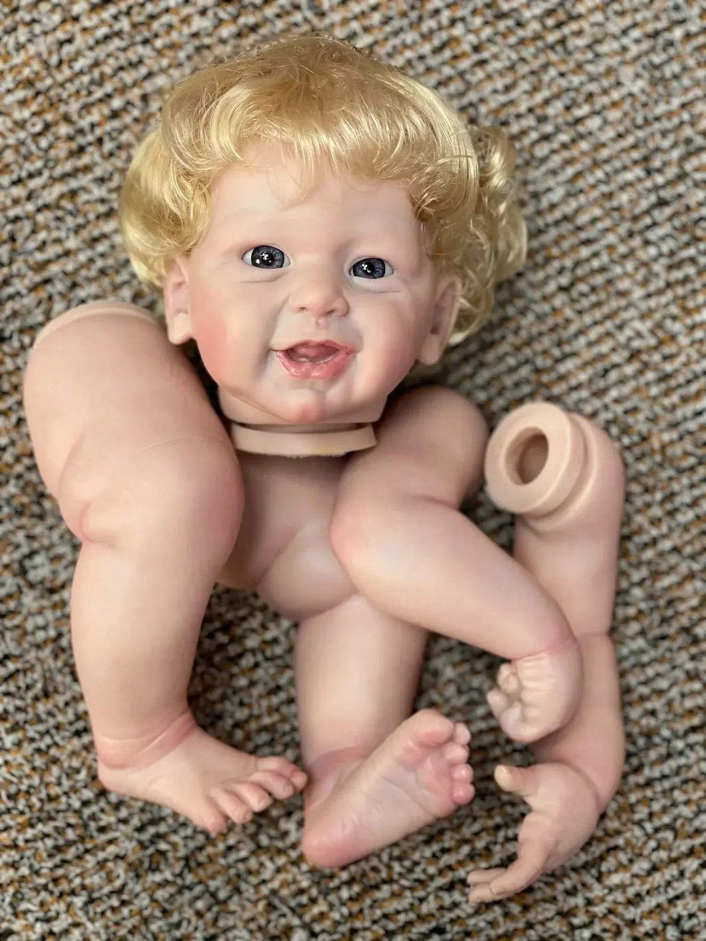 DIY Reborn Doll Kit 20-22 Inch Unassembled Lifelike Painted Skin - ToylandEU