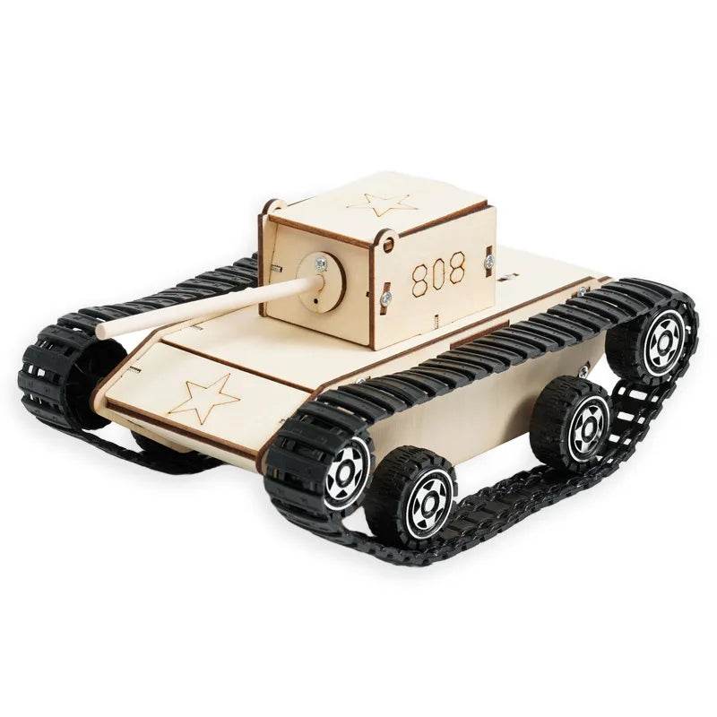 DIY Remote Control Tank Model Science Toys Educational Wooden Steam Assemble Puzzle - ToylandEU