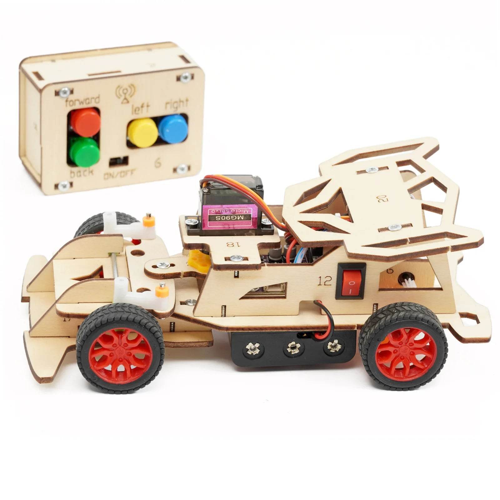 DIY Remote Steering Car Model Science Toy Kit for Kids - ToylandEU