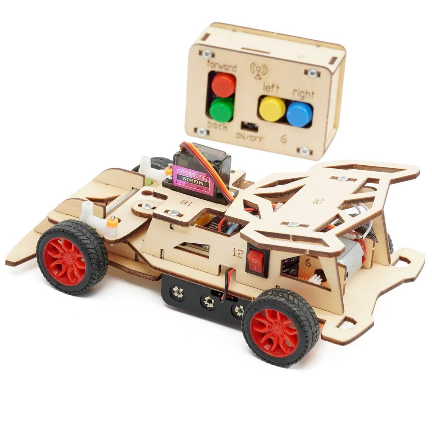 DIY Remote Steering Rear Drive Car Model Science Toys for Kids Physics Educational Kit - ToylandEU