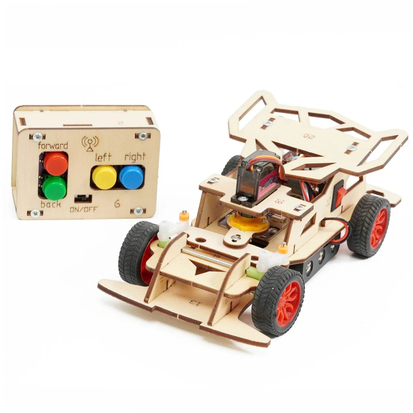 DIY Remote Steering Rear Drive Car Model Science Toys for Kids Physics Educational Kit - ToylandEU