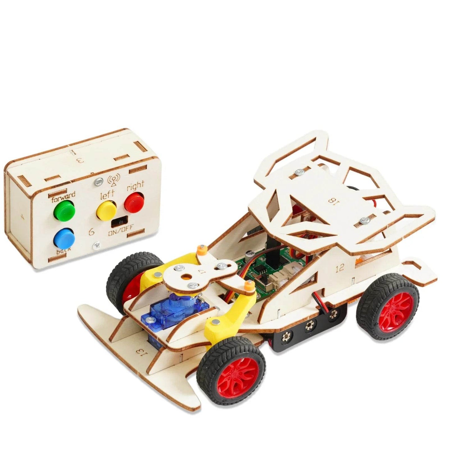 DIY Remote Steering Rear Drive Car Model Science Toys for Kids Physics Kit Educational Children - ToylandEU