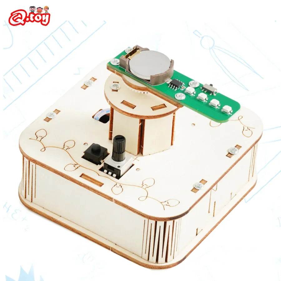 DIY Rotating Colorful Lights Model STEM Kit Science Toy School Educational Fun Physics Project - ToylandEU