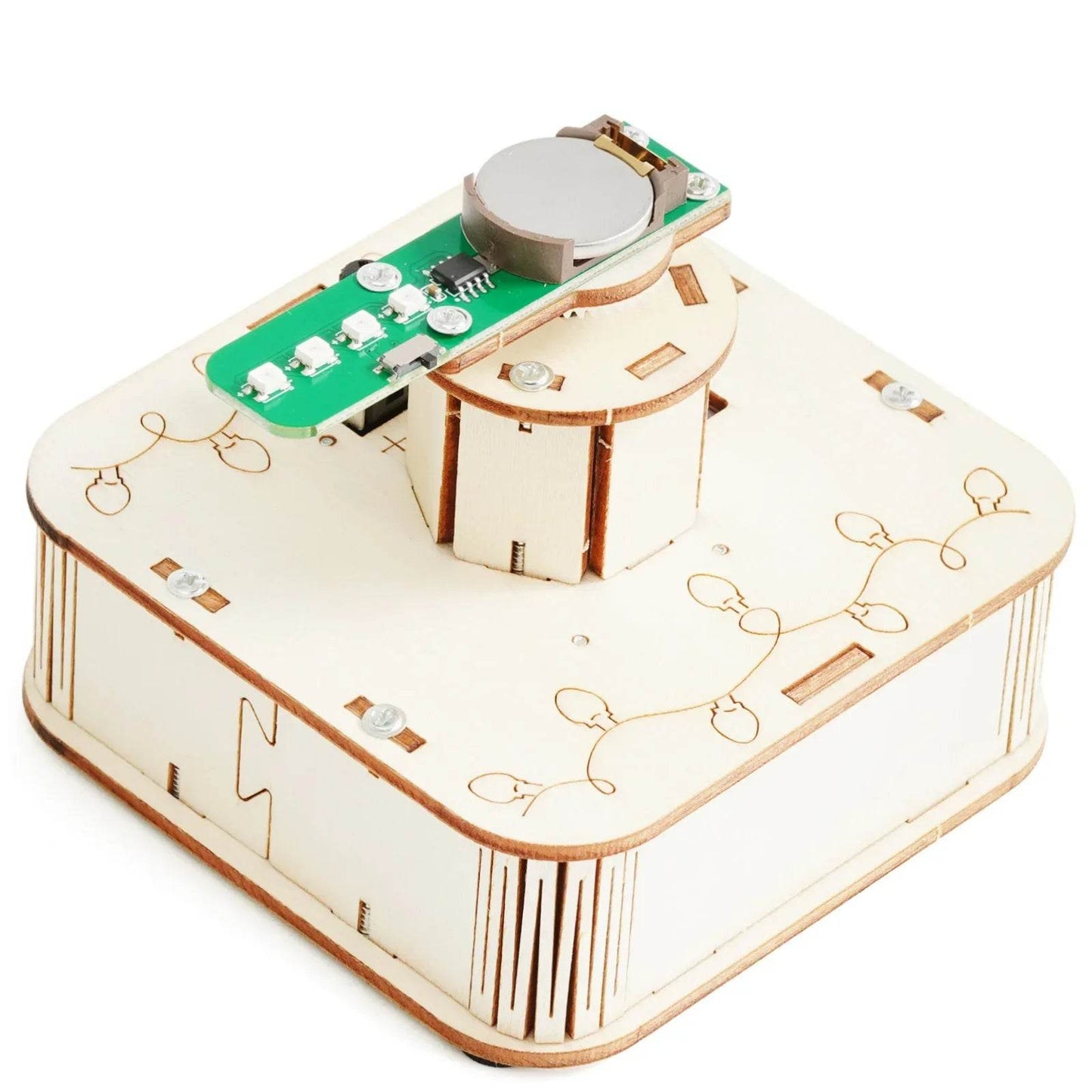 DIY Rotating Colorful Lights Model STEM Kit Science Toy School Educational Fun Physics Project - ToylandEU