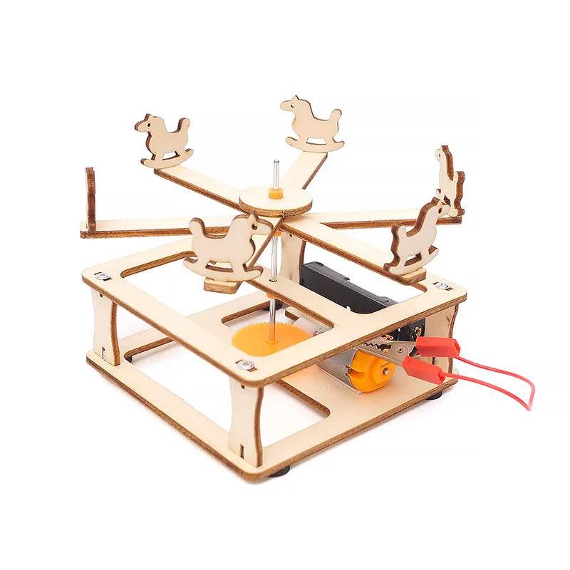 DIY Science Toys Carousel Merry-go-round Model Children's Physics Technology Small Production Experiment Equipment Educational - ToylandEU