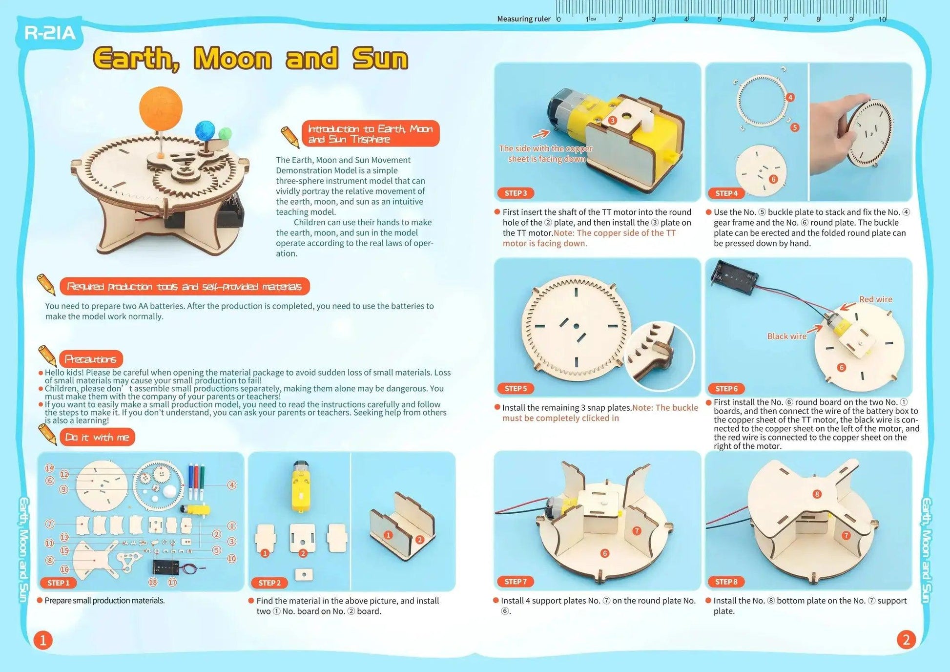  DIY Science Toys Children Educational STEM Kits Car Dinosaur Model Technologia Experimental Tool Wood Puzzle Games School Supply -  ToylandEU™