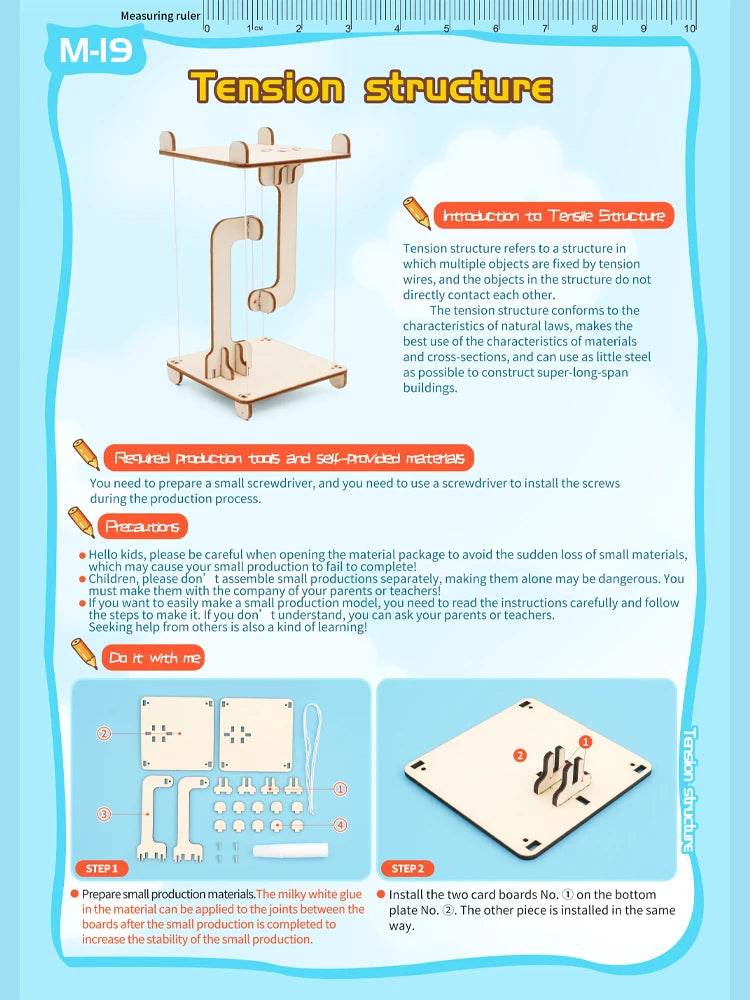 DIY Science Toys Children Educational STEM Kits Car Dinosaur Model Technologia Experimental Tool Wood Puzzle Games School Supply - ToylandEU