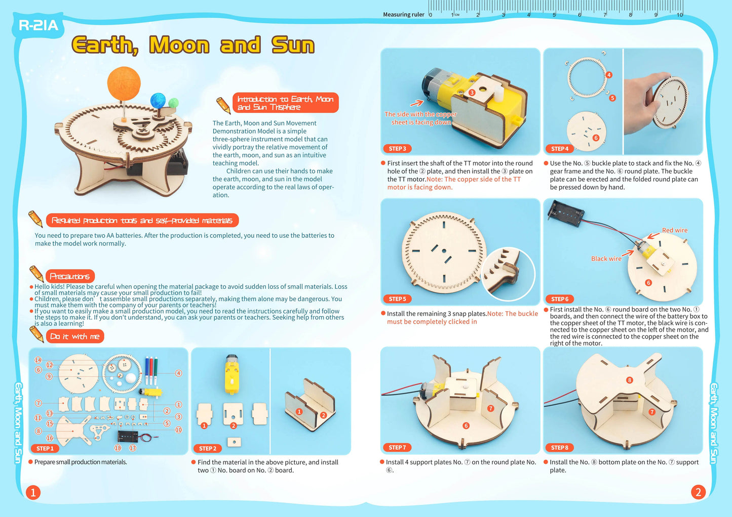 DIY Science Toys Children Educational STEM Kits Car Dinosaur Model Technologia Experimental Tool Wood Puzzle Games School Supply - ToylandEU