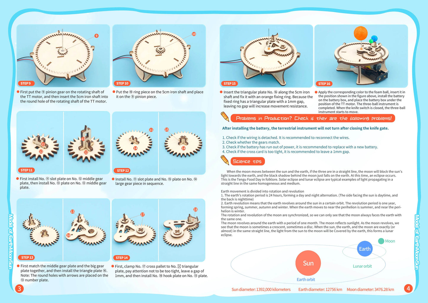 DIY Science Toys Children Educational STEM Kits Car Dinosaur Model Technologia Experimental Tool Wood Puzzle Games School Supply - ToylandEU